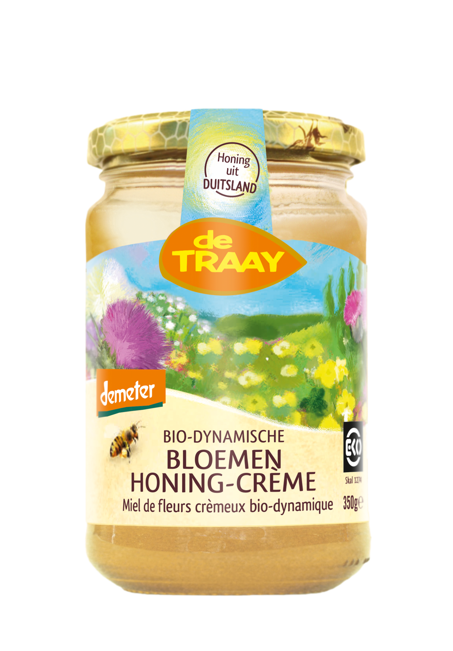 Demeter bloemenhoning crème (biologisch-dynamisch)
